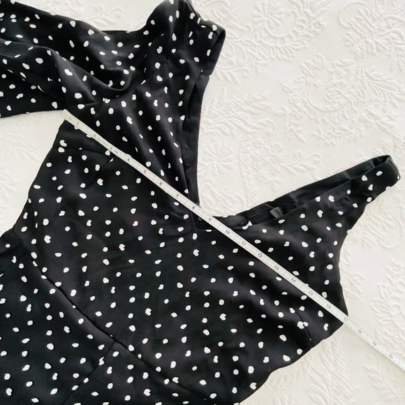 NWOT Lulus Aislinn Black Polka Dot Sleeveless Jumpsuit Small - Picture 9 of 13